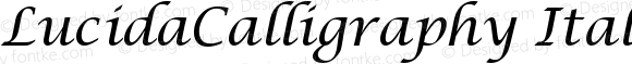 LucidaCalligraphy Italic