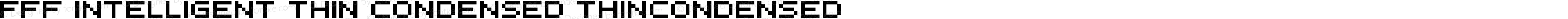 FFF Intelligent Thin Condensed ThinCondensed
