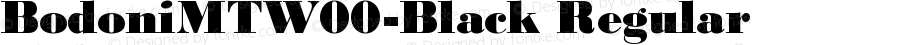 Bodoni MT W00 Black