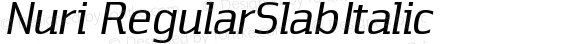 Nuri Rgular Slab Italic