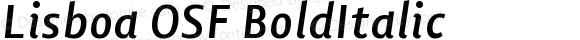 Lisboa OSF Bold Italic