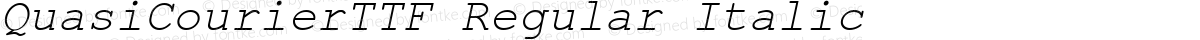 QuasiCourierTTF Regular Italic