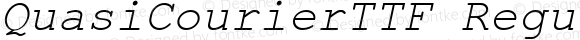QuasiCourierTTF Regular Italic