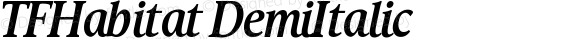 TFHabitat DemiItalic