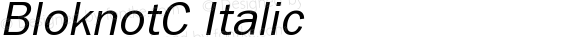 BloknotC Italic