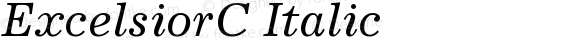 ExcelsiorC Italic