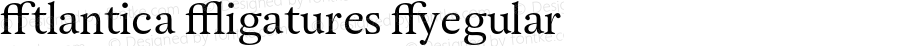 Atlantica Ligatures Regular