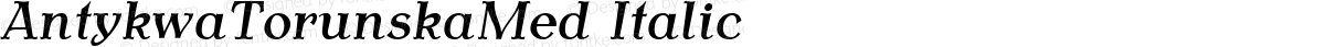 AntykwaTorunskaMed Italic