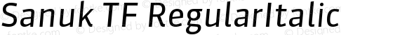 Sanuk TF RegularItalic