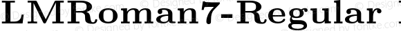 LMRoman7-Regular Bold