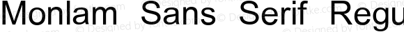 Monlam Sans Serif Regular