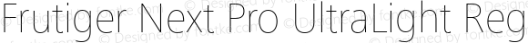 Frutiger Next Pro UltraLight Regular