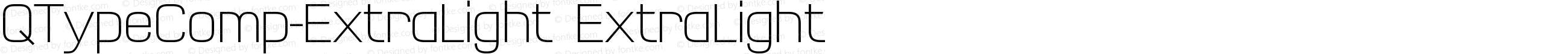 QTypeComp-ExtraLight ExtraLight