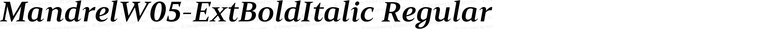 Mandrel W05 Ext Bold Italic