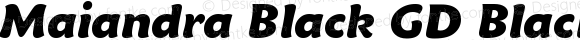 Maiandra Black GD BlackItalic