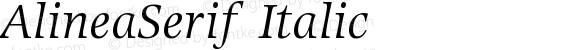 AlineaSerif Italic