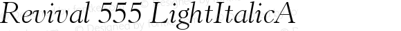 Revival 555 Light Italic