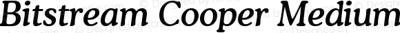 Bitstream Cooper MediumItalic