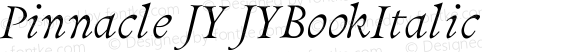 Pinnacle JY Book Italic