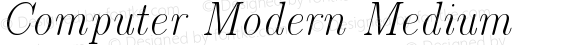 Computer Modern Italic