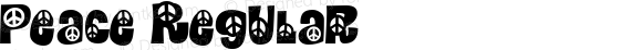 Peace Regular Macromedia Fontographer 4.1.3 2/22/09