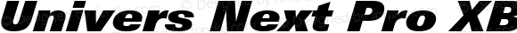 Univers Next Pro XBlack Italic