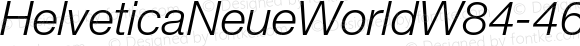 HelveticaNeueWorldW84-46LtIt Regular