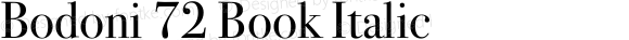 Bodoni 72 Book Italic