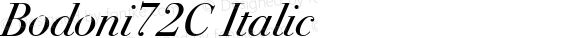 Bodoni72C Italic