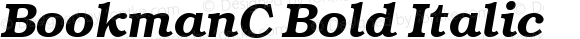 BookmanC Bold Italic