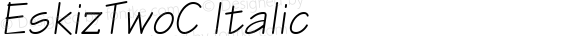 EskizTwoC Italic