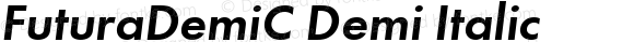 FuturaDemiC Demi Italic