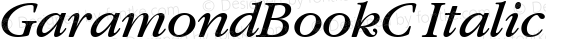 GaramondBookC Italic