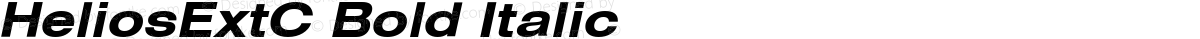 HeliosExtC Bold Italic