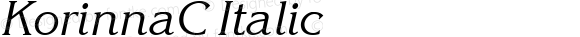 KorinnaC Italic