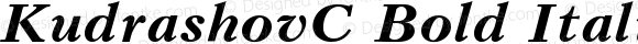 KudrashovC Bold Italic