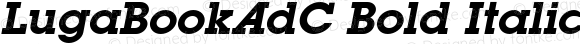 LugaBookAdC Bold Italic