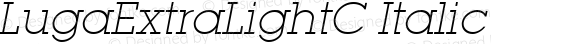 LugaExtraLightC Italic