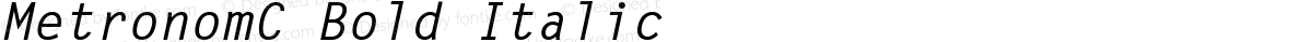 MetronomC Bold Italic