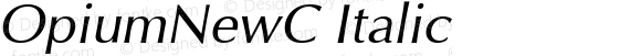 OpiumNewC Italic