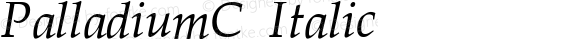 PalladiumC Italic