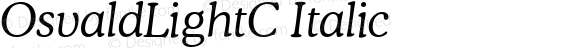 OsvaldLightC Italic