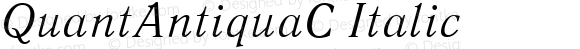 QuantAntiquaC Italic