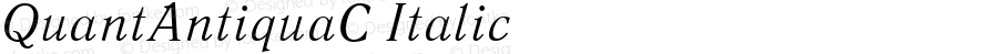 QuantAntiquaC Italic