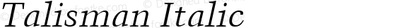 Talisman Italic