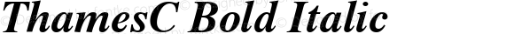 ThamesC Bold Italic