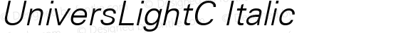 UniversLightC Italic