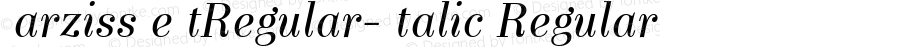 NarzissTextRegular-Italic Regular