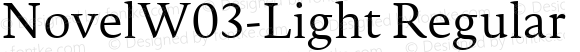 NovelW03-Light Regular