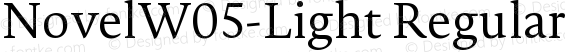 NovelW05-Light Regular